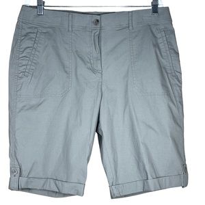 Chico’s Secret Stretch Casual Bermuda Shorts In Vetiver Chico’s 2 US 12 NWT